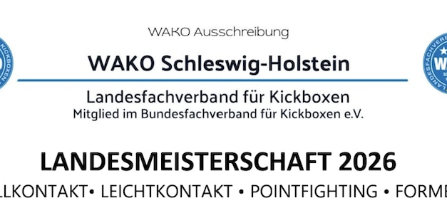 Landesmeisterschaft 2026 in Schleswig-Holstein – Jetzt Termin vormerken!